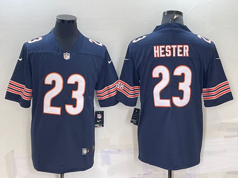 Men Chicago Bears #23 Hester Blue 2022 Nike Limited Vapor Untouchable NFL Jersey